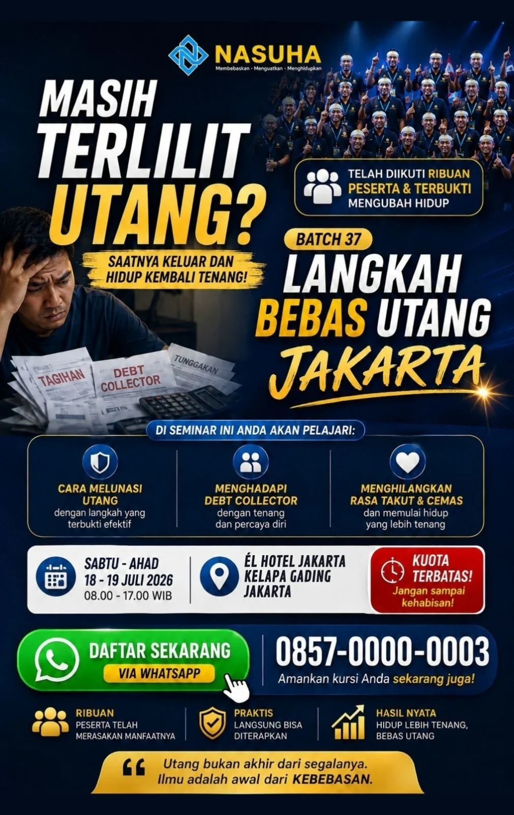 Flyer Langkah Bebas Utang Jakarta